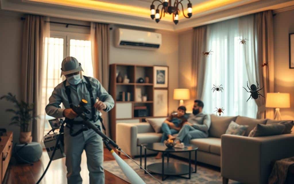 مكافحة حشرات الشميسي بالرياض | رش مبيدات قوي للصراصير والبق مع الضمان